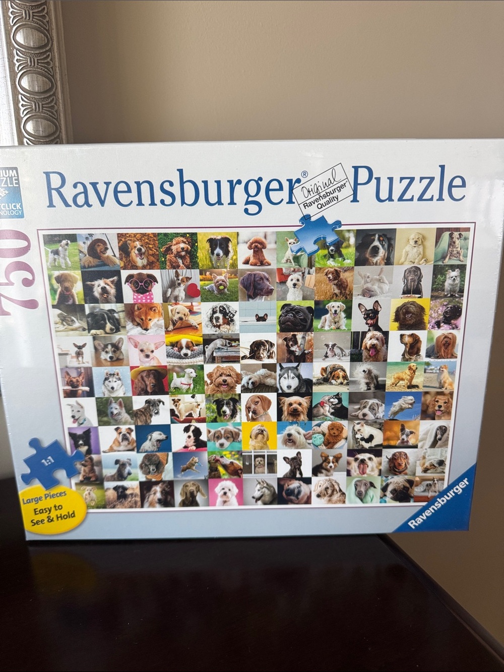 NIB Ravensburger Large Piece Puzzle-"99 Loveable Dogs"